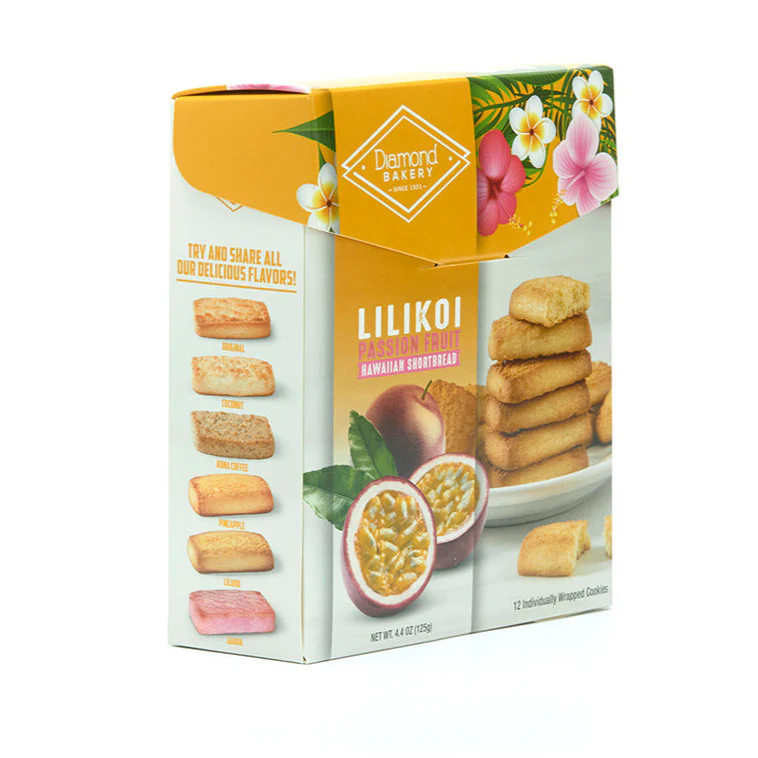 Hawaiian Shortbread Cookies, Lilikoi (4.4oz) - Image 3